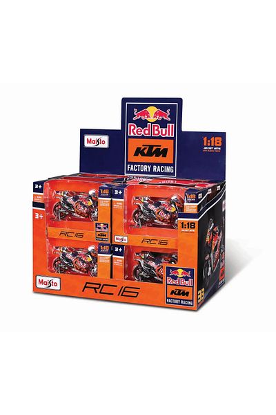 Maisto Fresh Metal METALLIC MOTORCYCLE RED BULL KTM SCARA 1 LA 18