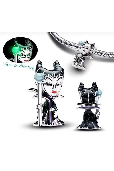 POSEİDONS JEWELLERY Poseidons Jewellery Silver Maleficent Villains Charm