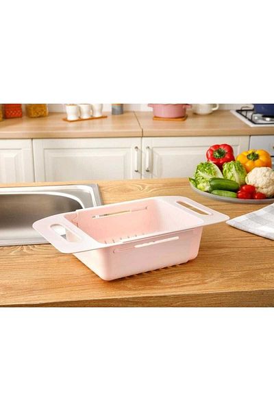 Best Home 34 Adjustable Sink Strainer Sink Strainer Pink