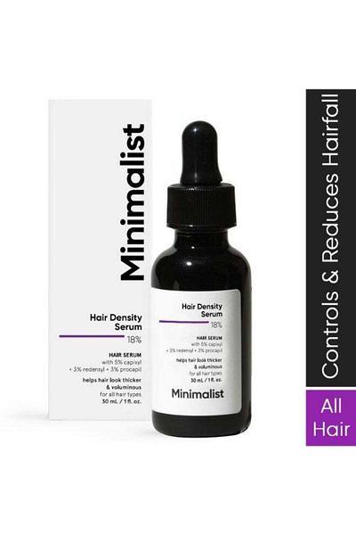 Minimalist 18% Hair Density Serum | With Procapil, Capixyl, Redensyl, Anagain & Baicapil For Hair Fall Control