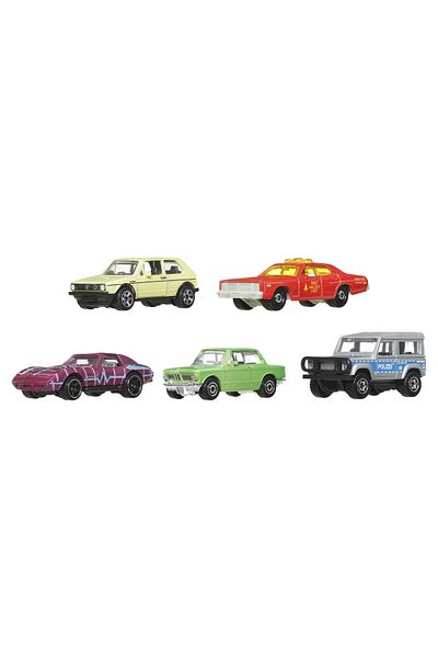 Matchbox SET OF 5 METAL CARS MBX RETRO II 1:64 SCALE