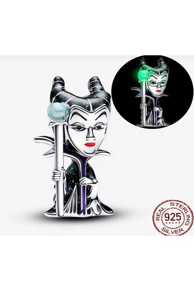 POSEİDONS JEWELLERY Poseidons Jewellery Silver Maleficent Villains Charm