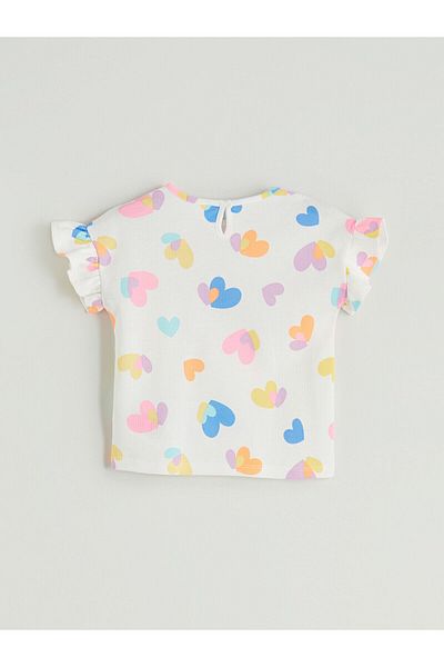 LC Waikiki Crew Neck Printed Girl's T-Shirt