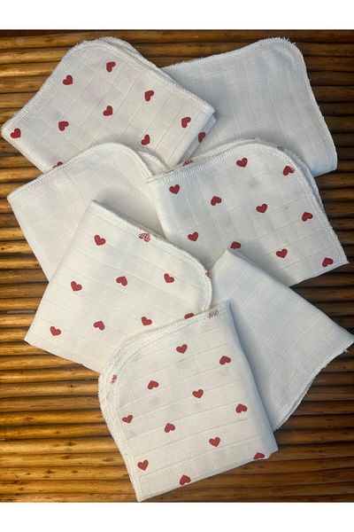 azizden 7 Pack Muslin Baby Mouth Wipes 100% Organic Cotton