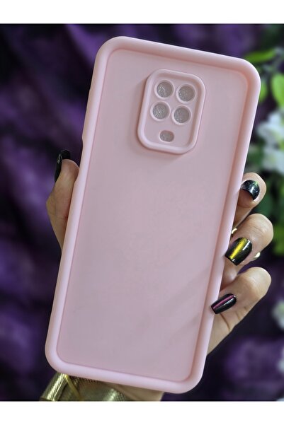 Magic Ring Redmi NOTE 9 PRO - NOTE 9S Uyumlu Darbe Korumalı Köşe Destekli Mat Pembe Kılıf
