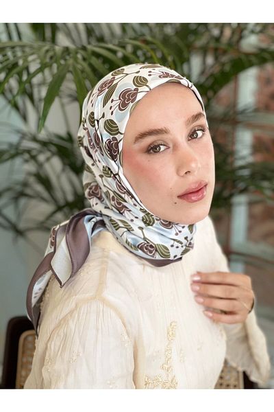 Modakaşmir Orchid Pattern Tanca Scarf