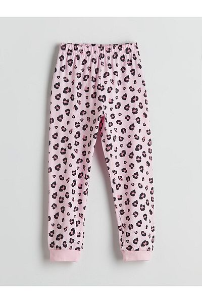 LC Waikiki Partea de jos de pijama pentru fete cu imprimeu cu talie elastică
