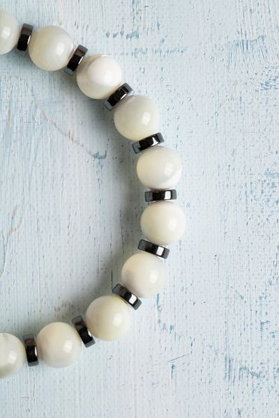 DENİZ Certified Hematite Natural Stone Bracelet