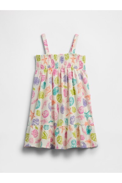 GAP Kız Bebek Çok Renkli V-SL Smocked D