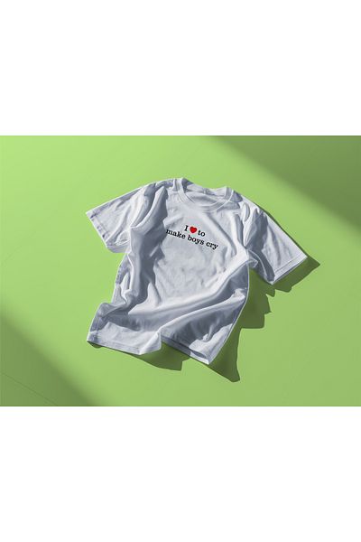 YEACHY Unisex Make Boys Cry εμπριμέ μπλουζάκι