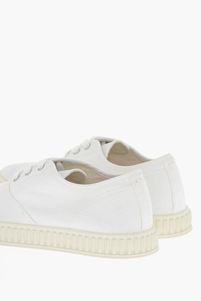 Maison Margiela Mm22 Canvas Low-Top Sneakers With Rubber Sole