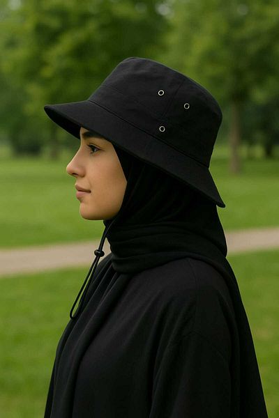 WOHOME Lace up Unisex Safari Foldable Hat - Tesetture Compatible Outdoor Model