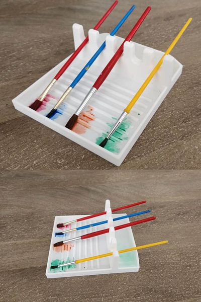 expres hediye Oil Watercolor Acrylic Brush Stand Palette / Stand for Painting Brush / Brush Holder