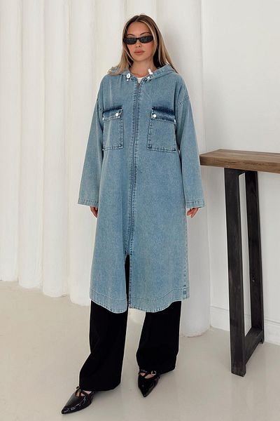 Olcay Șapcă casual din denim cu detaliu de buzunar ALBASTRU 6771