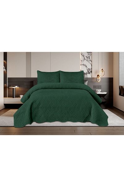 FIONNA.RO 3 Piece Velvet Duvet Cover Set - Green