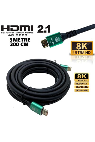 SHOW PRiME 8k HDMI Kablo Premium Tv Gaming Playstation Xbox Uydu V2.1 / 3 Metre