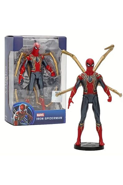 ve Iron Spider-man in armor figurine, VeliumCraft, Marvel series, 12 cm, articulated, removable stand