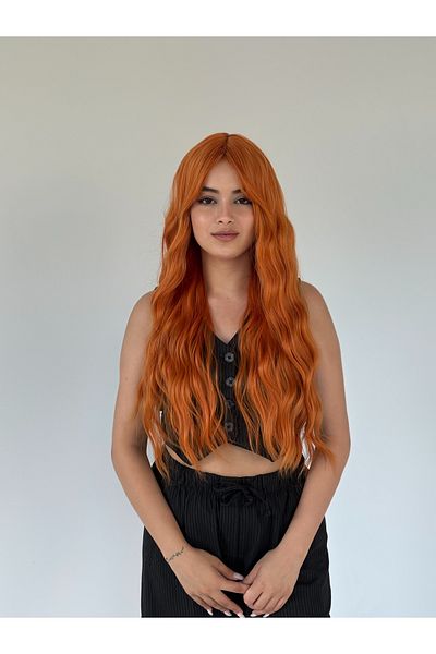 Fenomen Peruk Perçemli Copper Water Wave Vip Wig