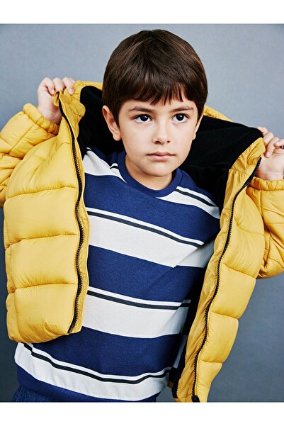 LC Waikiki LCW Kids guler rotund Hanorac cu mânecă lungă în dungi pentru băie...