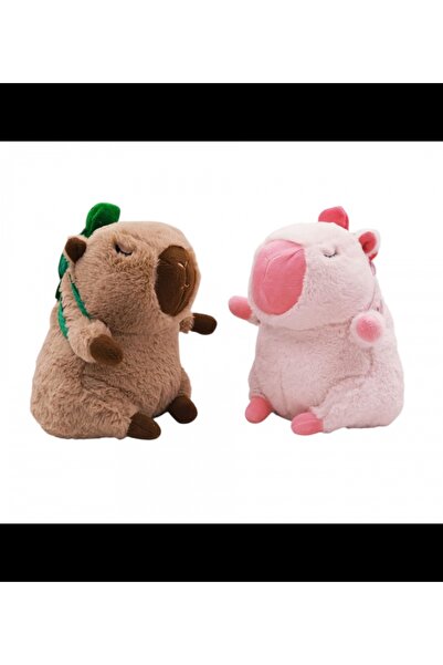 Shoplandu Sevimli Kapibara Peluş - Kaliteli içi Yumuşak Sırt Çantalı Capybara Oyuncak