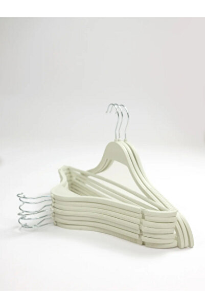 Special Action 6 قطع من شماعات الملابس البلاستيكية ذات المظهر الخشبي الفاخر