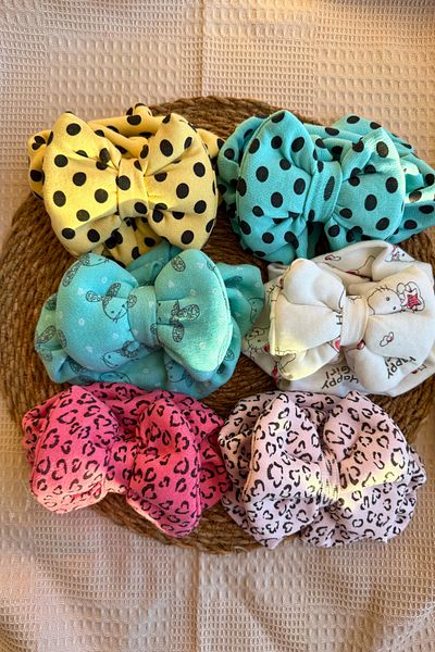 MASENKIDS Baby Bone Bandana Double Layer Bow Set of 6