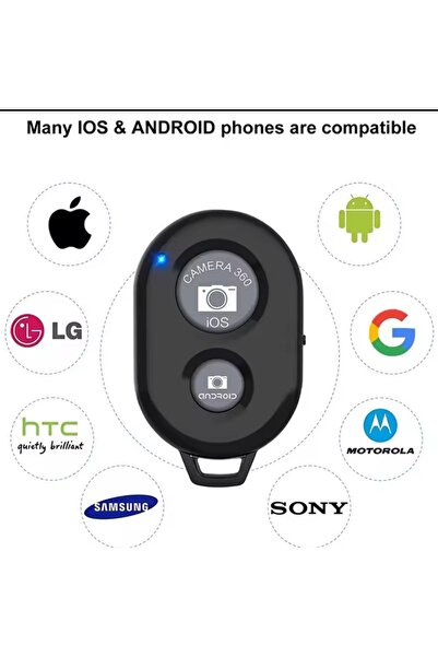 gökkuşağı store Akıllı Telefonlar için Bluetooth Kamera Uzaktan Kumandası iPh...