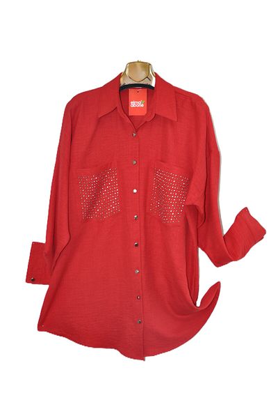 elma abone Linen Pocket Stone Shirt