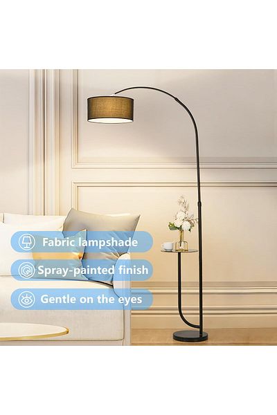 Ch Tall floor lamp with table