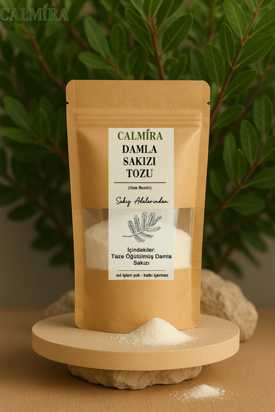 CALMİRA Damla Sakızı Tozu 1. Kalite Doğal - Sakız Adalarından 100 gr - Öğütül...