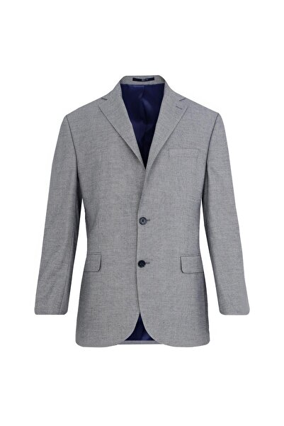 Uki LACİVERT Casual Mono Yaka Ceket