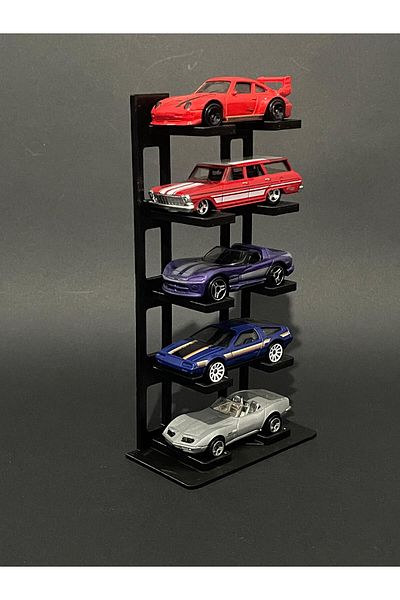 KARAHASANOĞLU MAKİNE Desktop Stand Compatible with 5 Tiers 1:64 Scale Vehicles