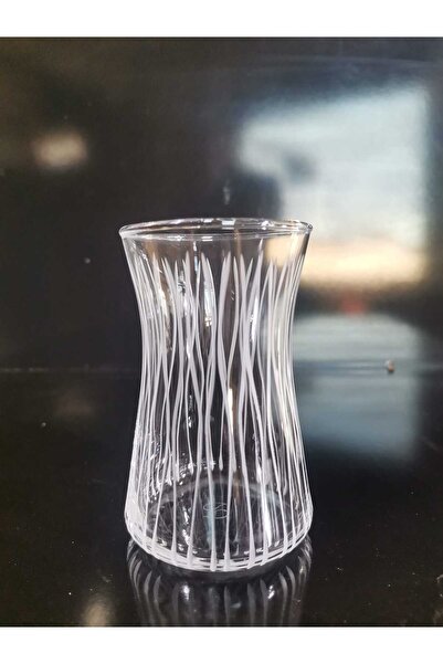 Paşabahçe 6 adet Venüs desen kristal işleme heybeli 170 ml çay bardağı