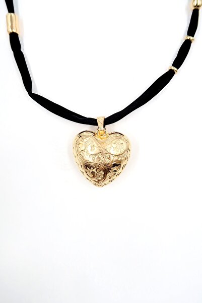 SF ACCESORİES Trend kalp detaylı kolye