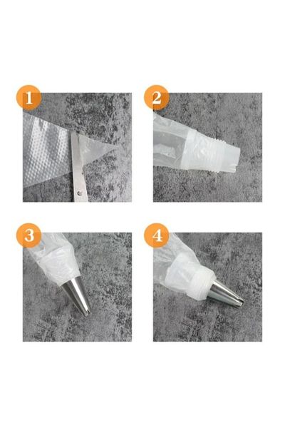 BV Set of 100 bags, plastic, 37 cm, 204COF