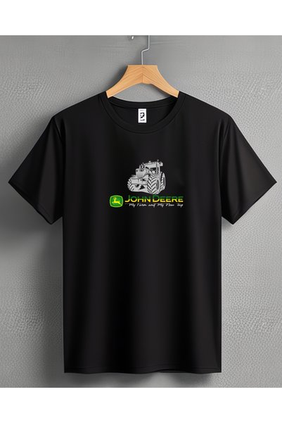 ONUR KANGAL John Deere Tractor Printed Crew Neck Premium T-Shirt -Tm2050