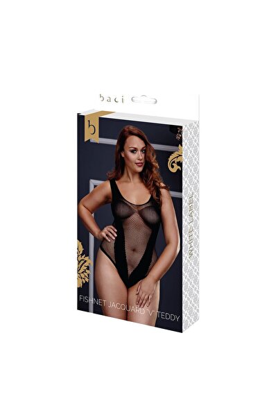 Baci Body plasă, Baci Lingerie, mărime Queen, negru