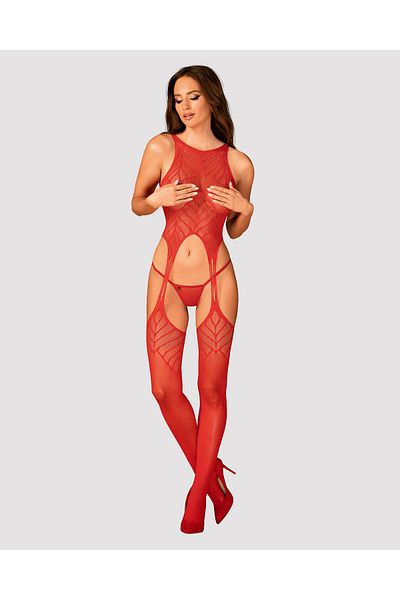 obsessive Bodystocking Obsessive N122, XL/XXL, model geometric