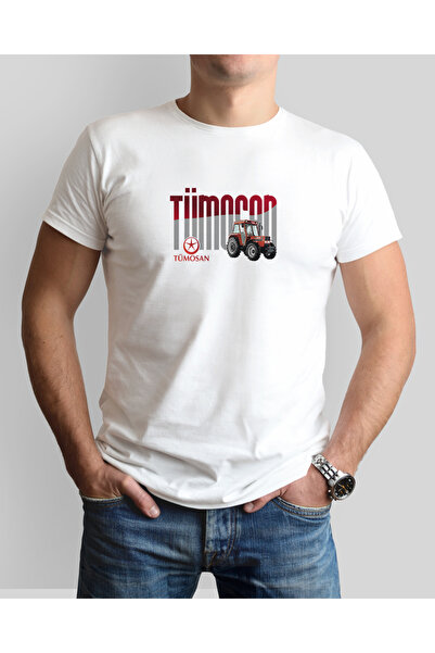 ONUR KANGAL Tumosan Tractor Printed Crew Neck Premium T-Shirt -Tm2058