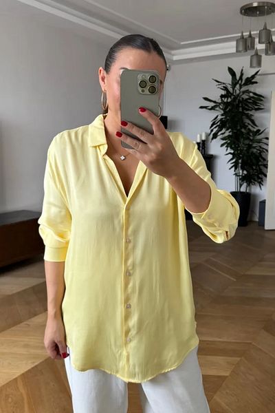 Tuba Butik Long Sleeve Basic Women's Shirt