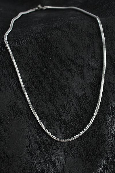 Clariss 316L Steel Oval Italian Chain Model Silver Color Men's Necklace