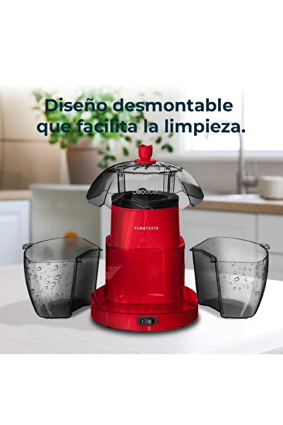 CECOTEC Aparat de Popcorn, Fun&Taste P'Corn Lotus, 1200W, 4.5L