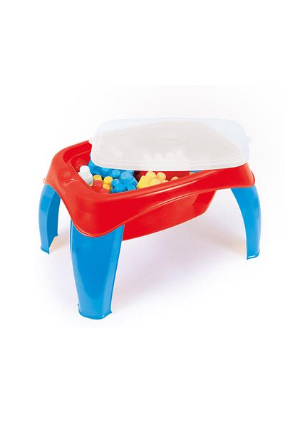 Dolu Activity table with 30 DOLU cubes, multicolor