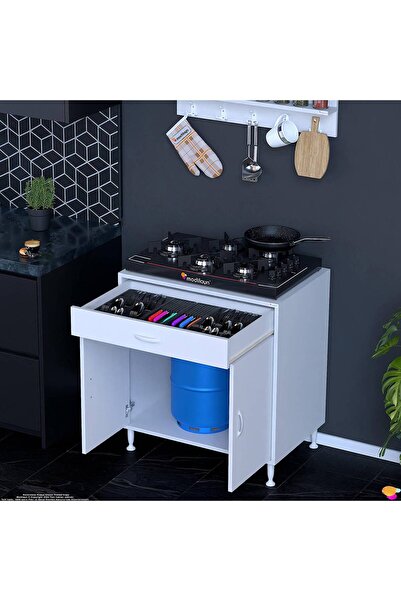 Modilayn Doqu Xl Set Ocak Altı Dolap 70x88x56 Cm Ölçülerinde 2 Kapaklı Ve 1 G...