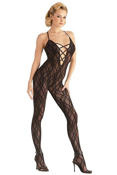 Schwarz Catsuit, Schwarz, size L/XL