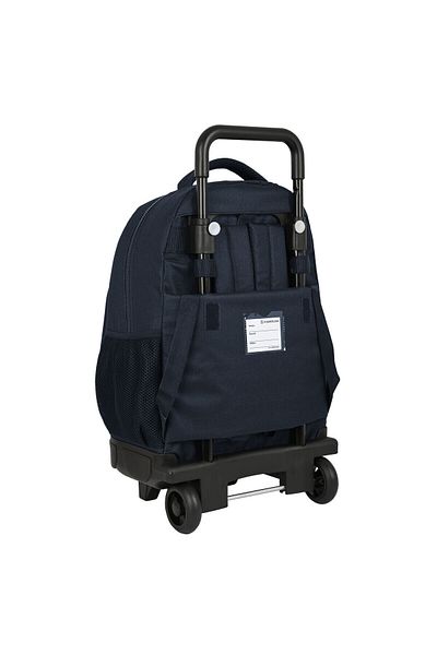 AQUA TRAVEL Rucsac școlar cu roți, F.C. Barcelona, bordo și albastru, 33x45x22 cm