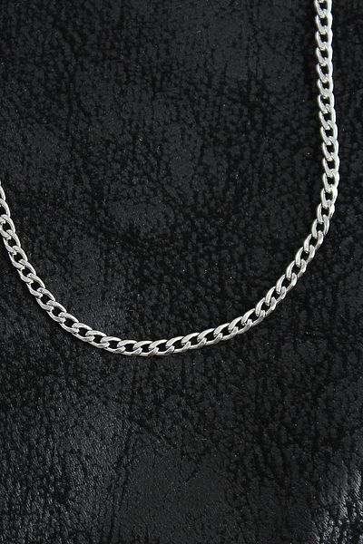 Clariss 316L Steel Thin Classic Chain Model Silver Color Men's Necklace
