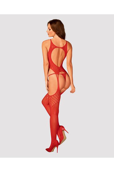 obsessive Bodystocking Obsessive N122, XL/XXL, model geometric