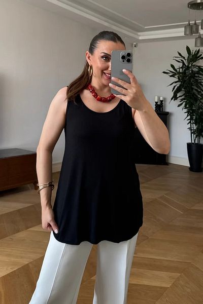 Tuba Butik U Neck Basic Women's Tank Top