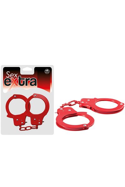 NMC Metal Handcuffs, Extra Model, Red